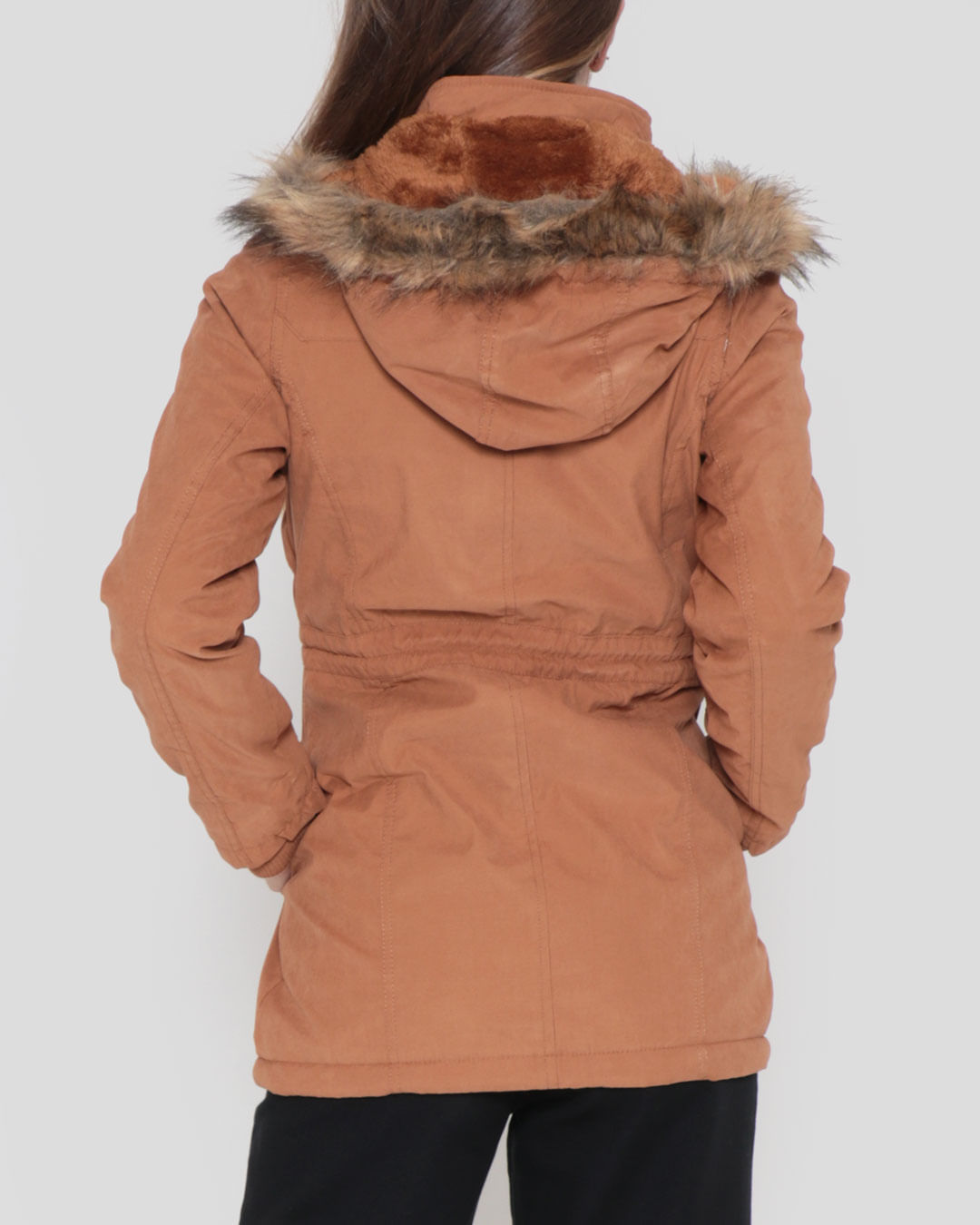 Parka-Com-Pelo-Srj-Fem-Pfj01---Marrom-Claro