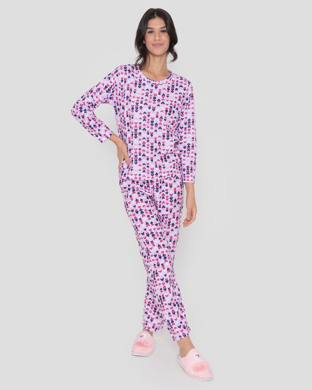 Pij-Longo-Soft-Estampado-Cora05s---Rosa-Outros