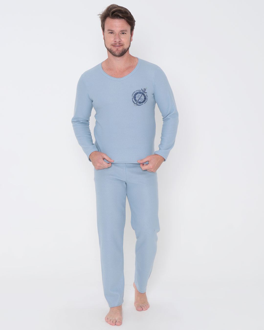 Pijama-Soft-Gola-V-Ref-404-2---Cinza-Claro