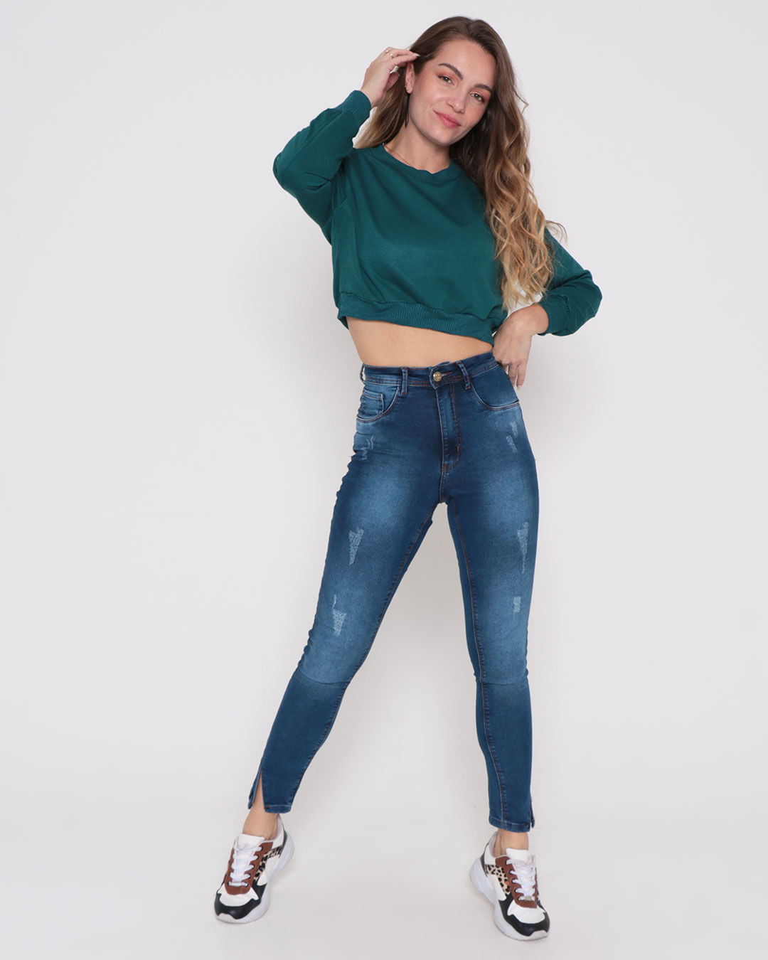 Top-Cropped-Moletinho-8402rl---Verde-Escuro