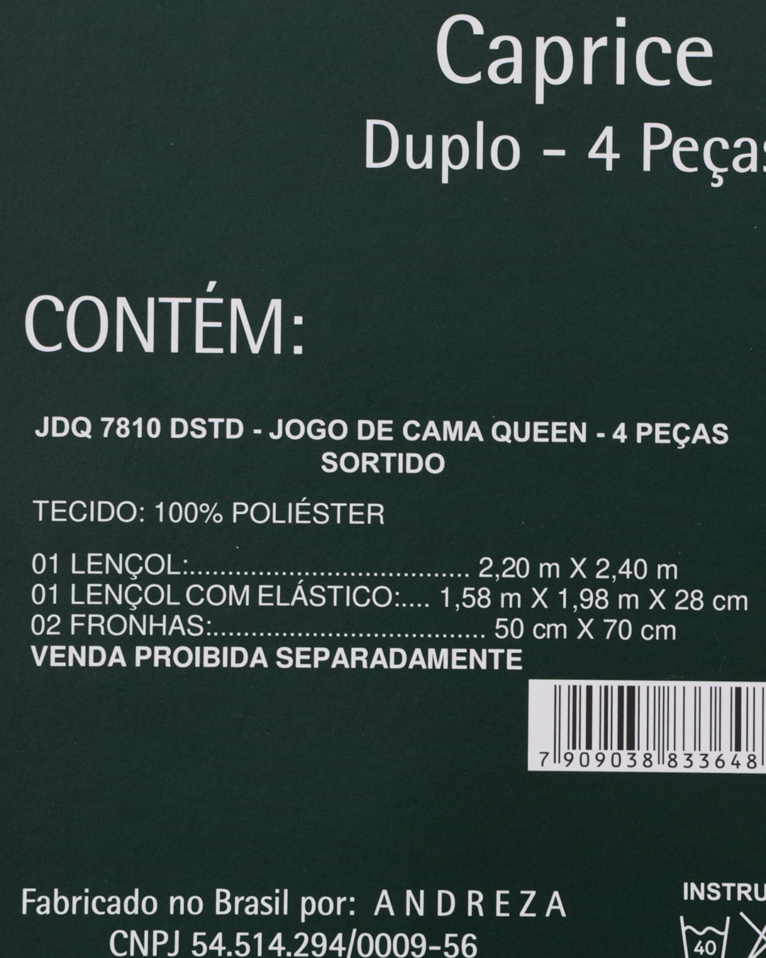 Jogo-De-Cama-Queen-Caprice---4-Pecas---Cinza-Escuro