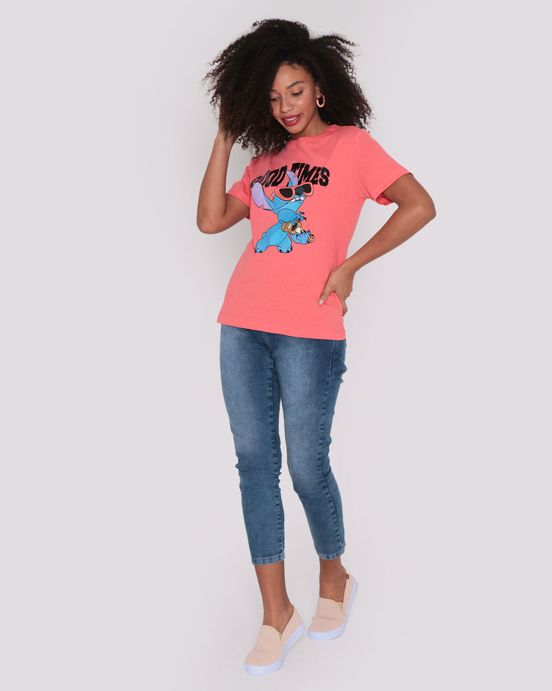 Camiseta-Stitch-Good-Times--22848---Laranja-Claro