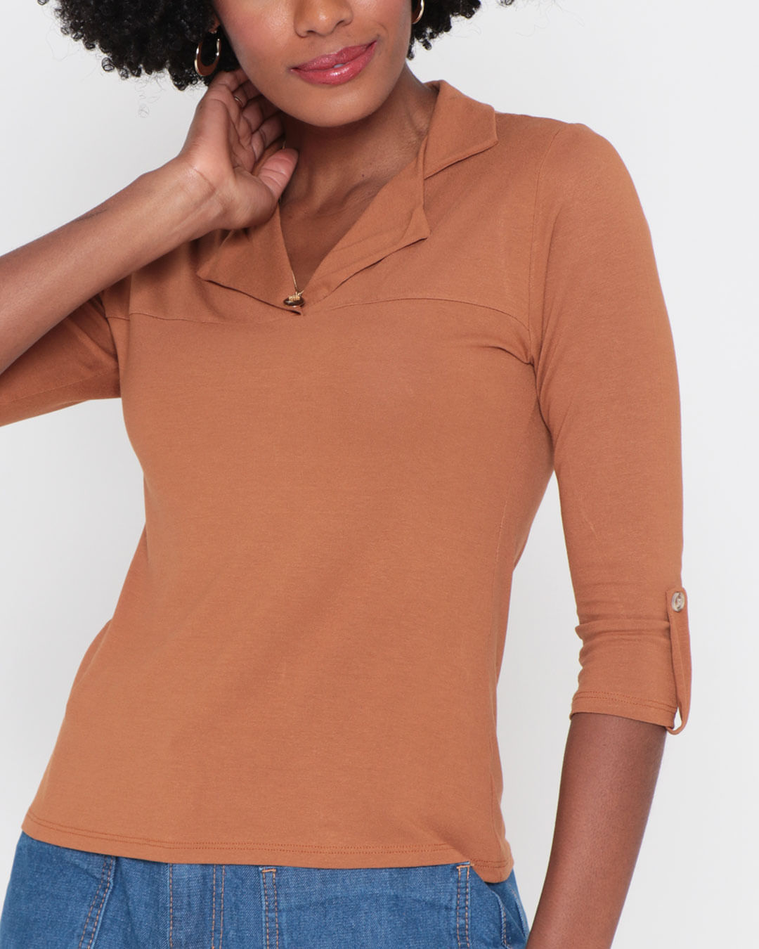 Blusa-Il517-Gola-Polo-Manga-78---Marrom-Claro