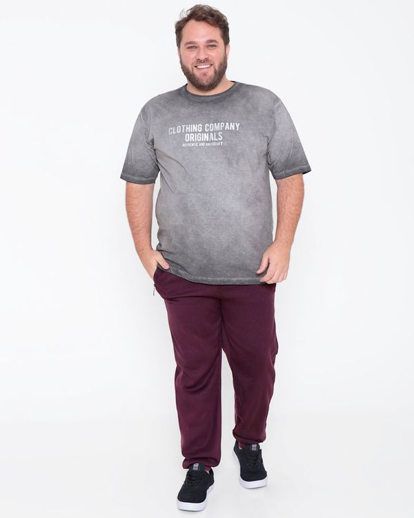 Calça Moletom Masculina Plus Size Roxa 21562000031151UN