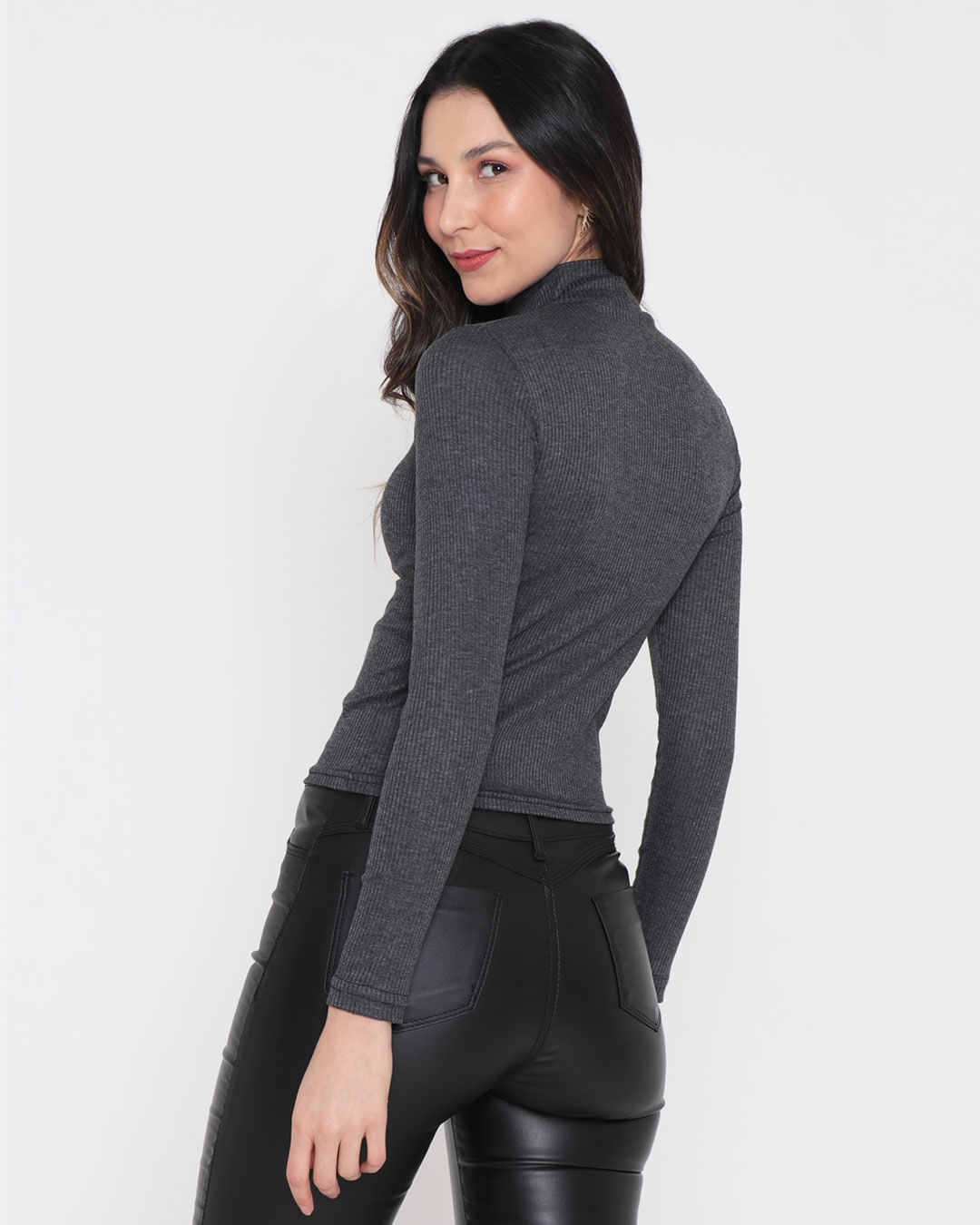 Blusa-Ml-Canelada-Gola-Alta-8387rl---Cinza-Escuro