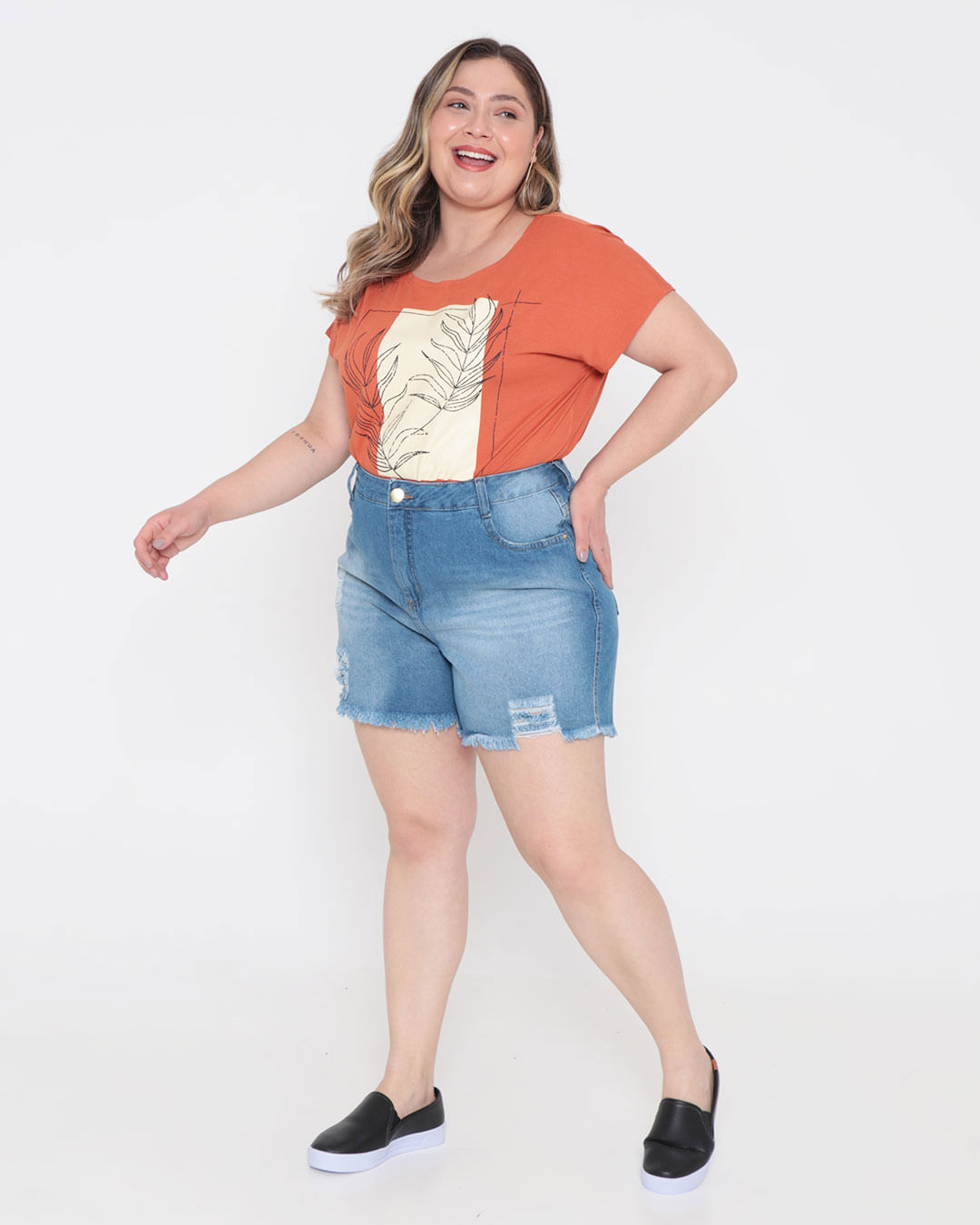 Short-35993-Jeans-Desfiado-Fem-Tg---Blue-Jeans-Claro