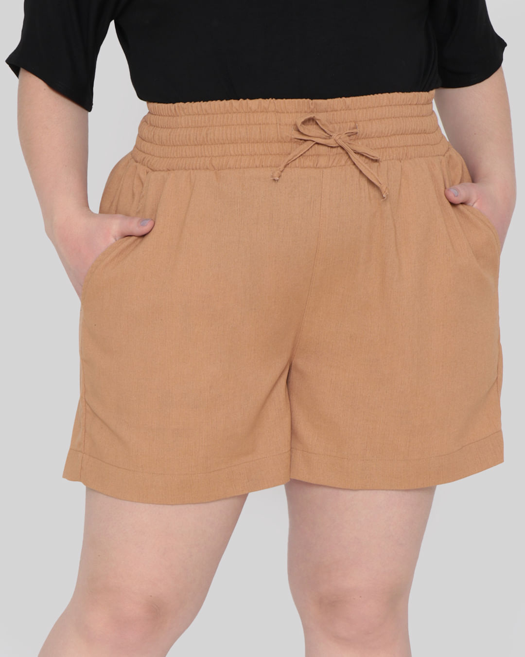 Short-250711171-Srj-Clochard-Fem-Tg---Bege-Medio