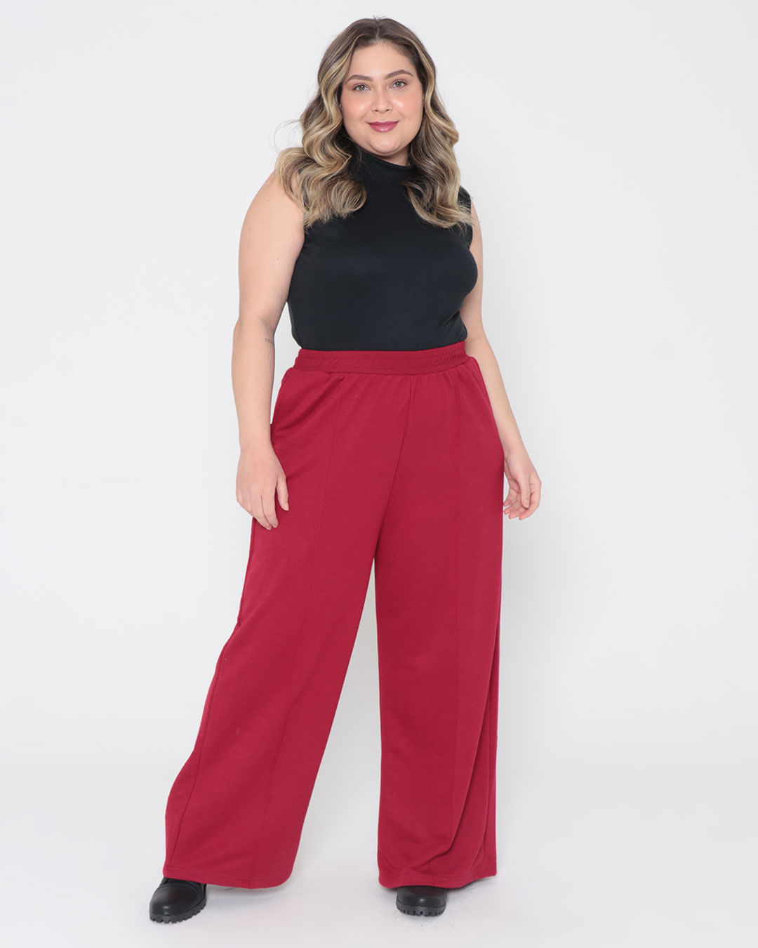 Calca-8398pl-Pantalona-Moletinho-Com-Fri---Vermelho-Medio