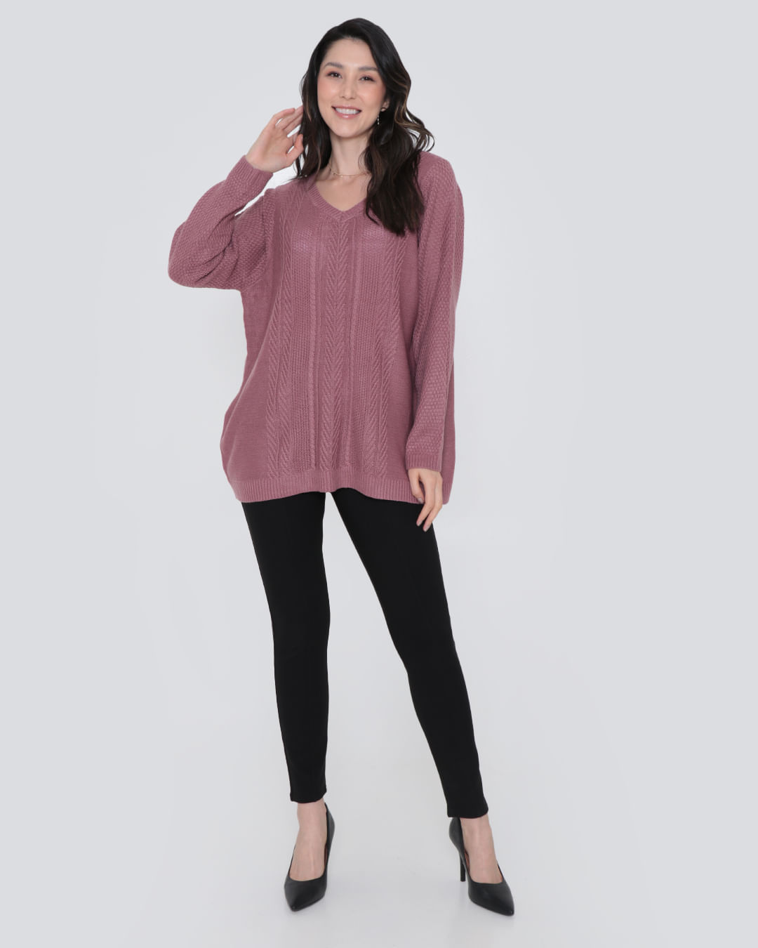 Blusa-Tricot-Cy8872-Gola-V---Lilas-Medio