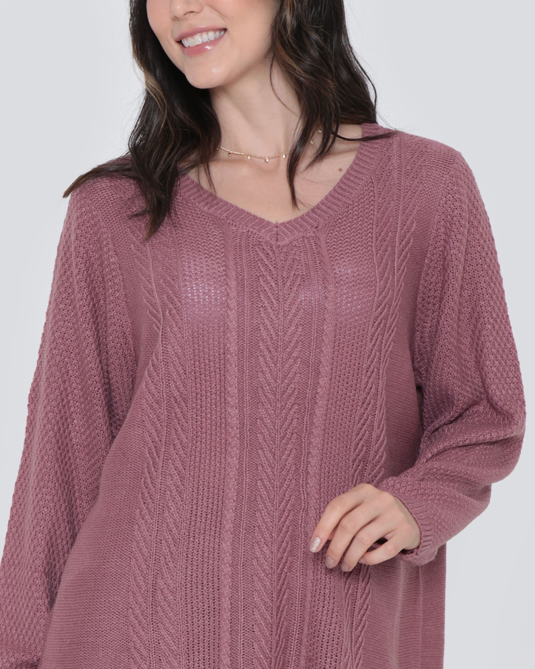 Blusa-Tricot-Cy8872-Gola-V---Lilas-Medio