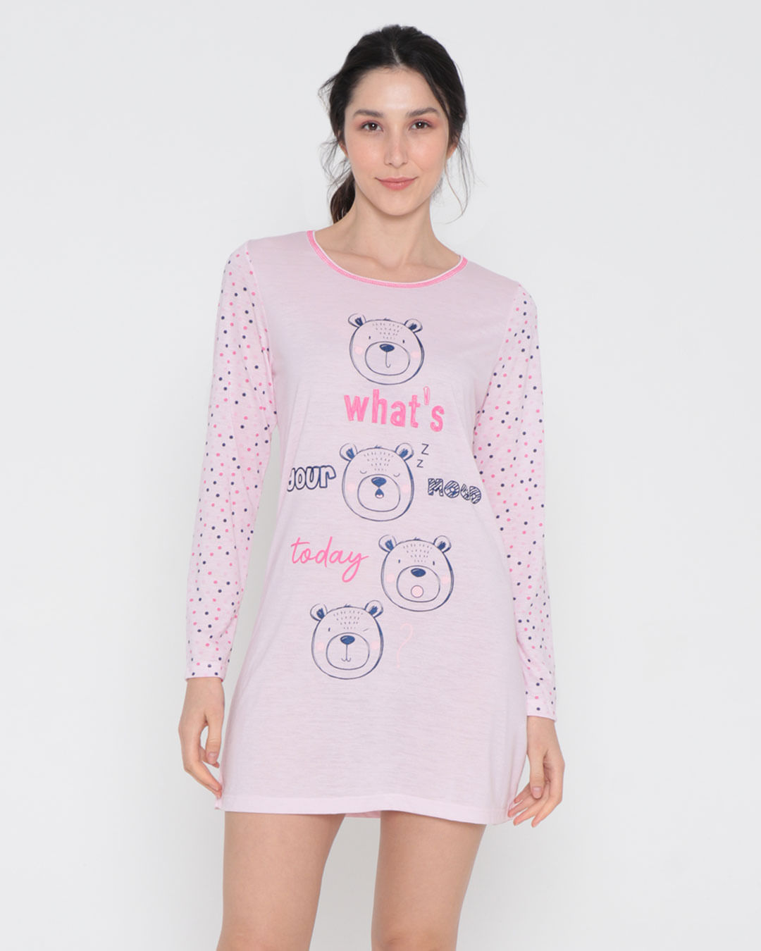 Camiso-Ml-Urso-E-Poa-Color23004---Rosa-Claro