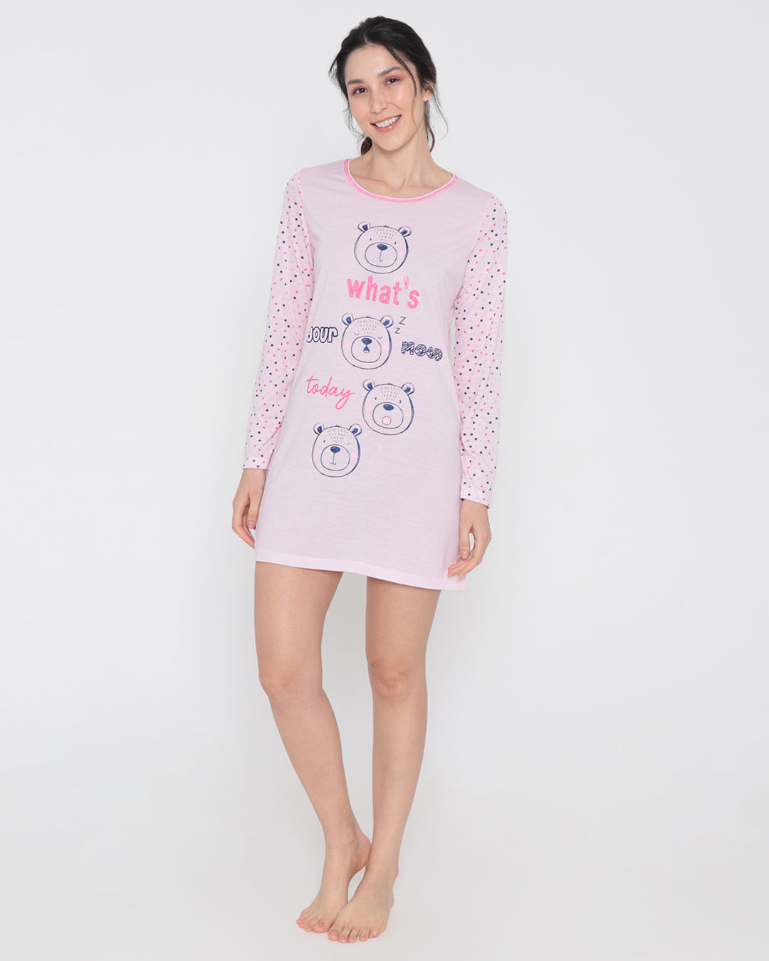 Camiso-Ml-Urso-E-Poa-Color23004---Rosa-Claro