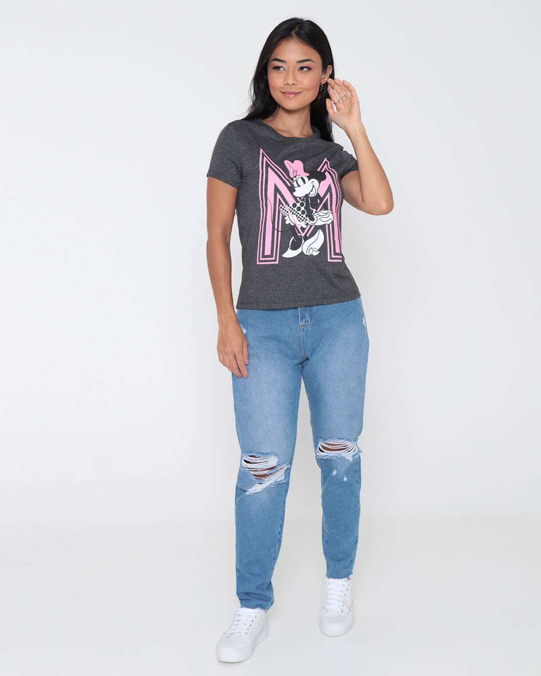 Camiseta-Minnie-Mescla-P9-R1766---Cinza-Escuro