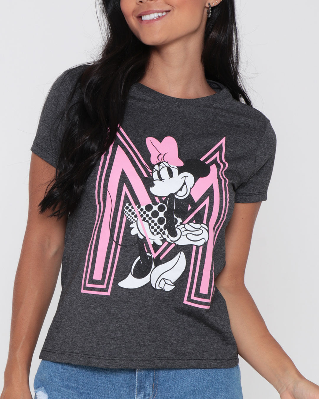 Camiseta-Minnie-Mescla-P9-R1766---Cinza-Escuro