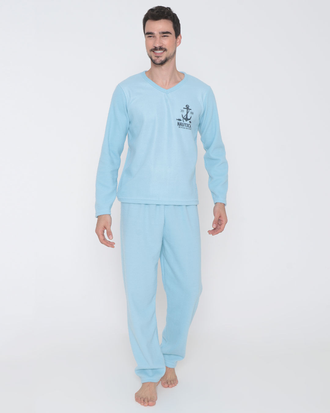 Pijama-Soft-Gola-V-Ref-404-3---Azul-Claro