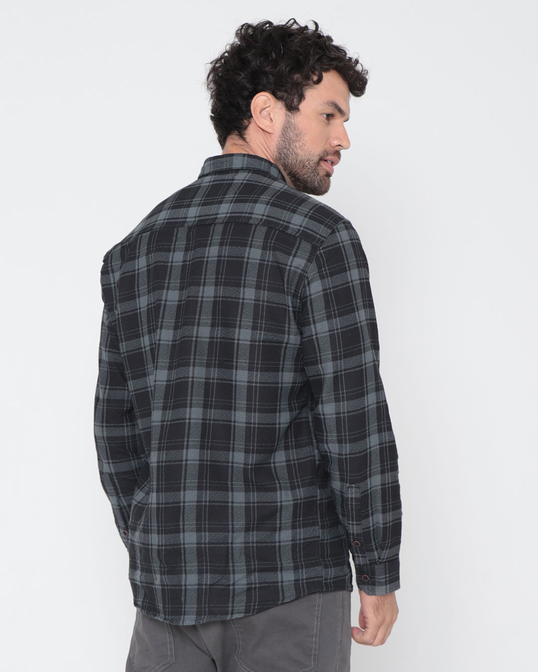 Camisa-Xadrez-Flanela-2846--Pb---Preto-Xadrez