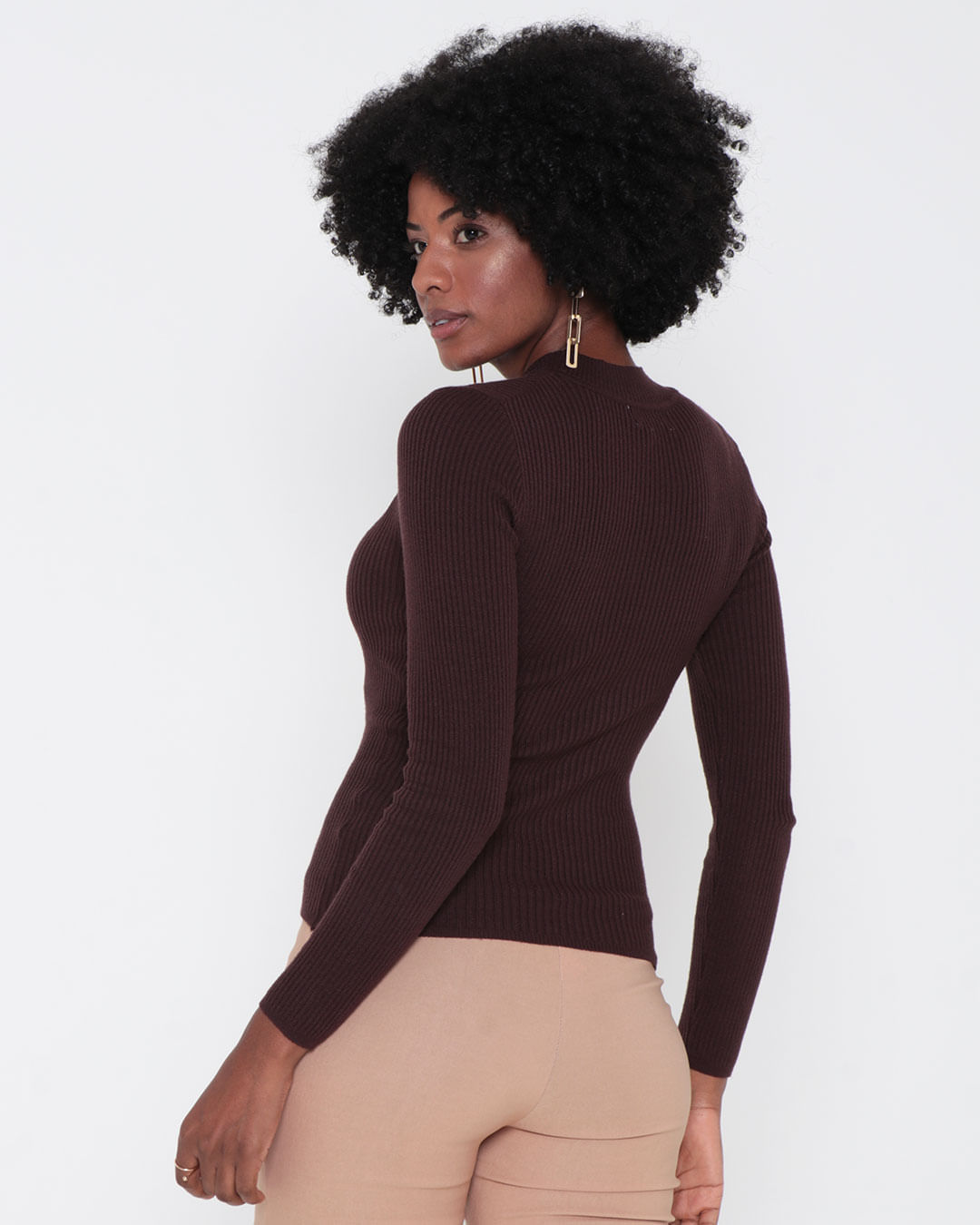 Blusa-Tricot-Cy-8955-Gola-Redonda---Marrom-Escuro