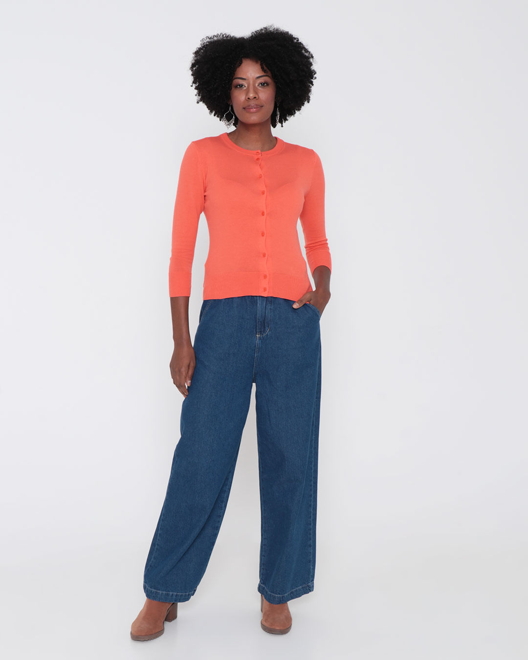 Blusa-Kk0782-Tricot-C-Botoes---Laranja-Medio