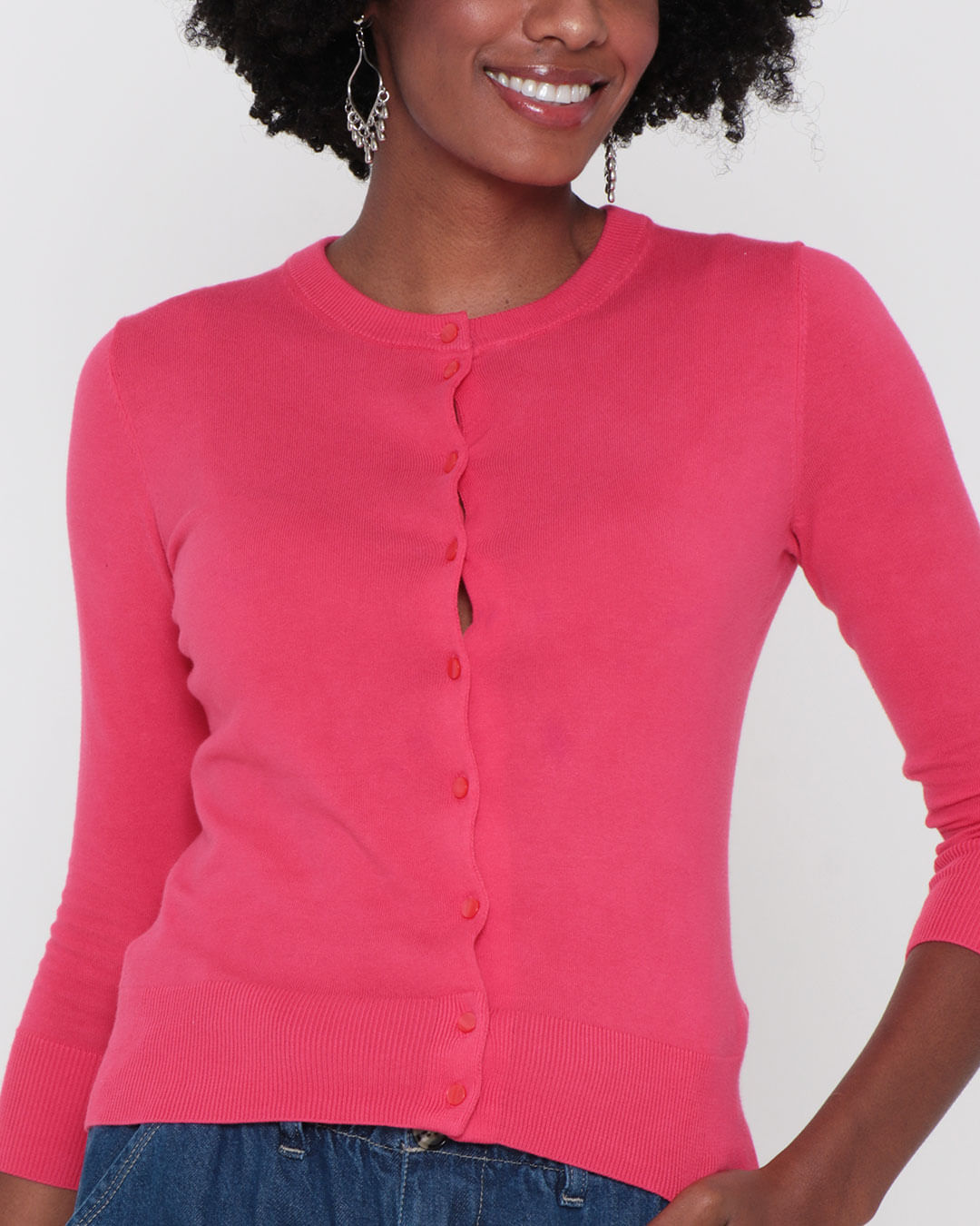 Blusa-Kk0782-Tricot-C-Botoes---Rosa-Medio