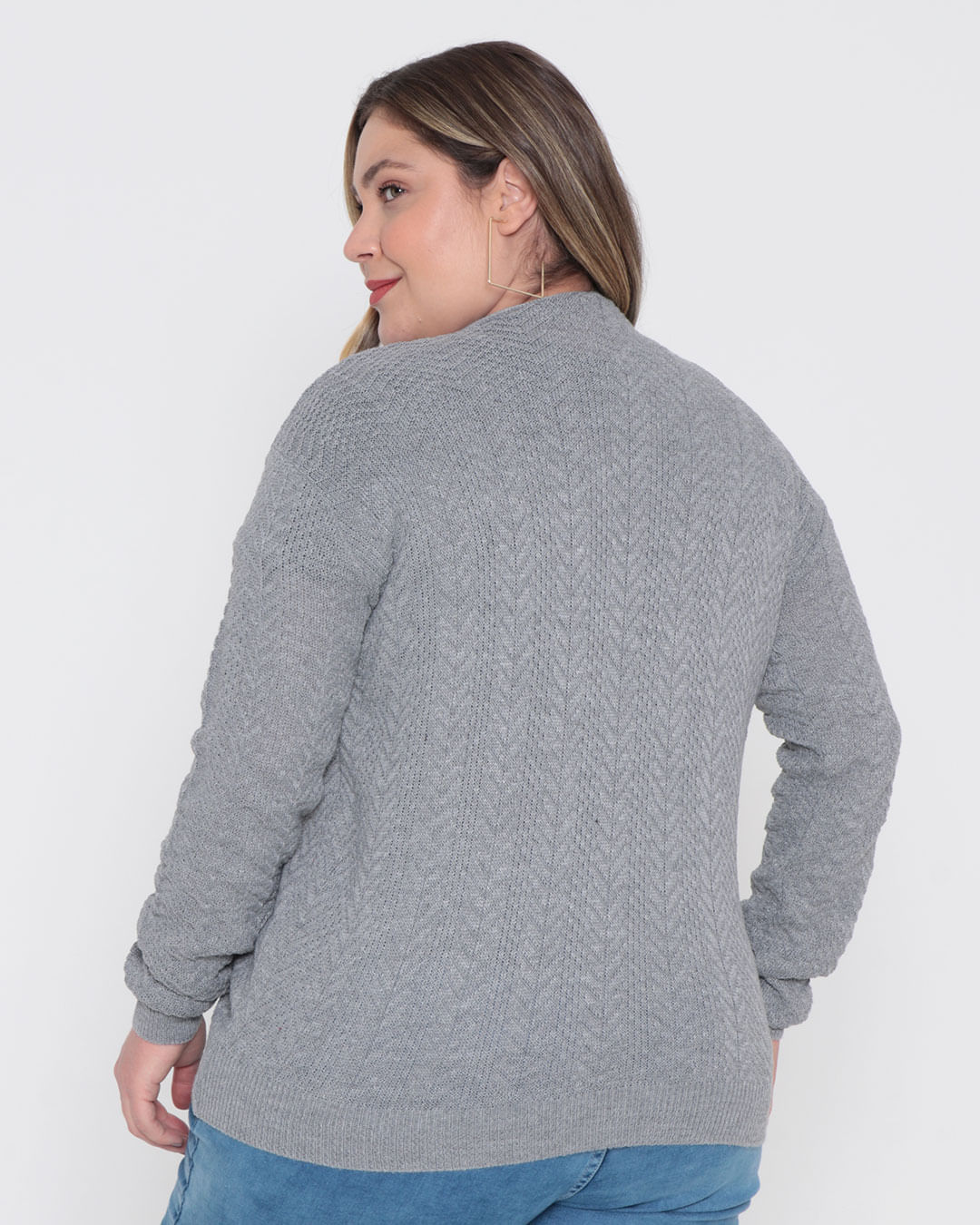 Casaco-Fem-D855-C-Botoes-Adulto---Cinza-Medio