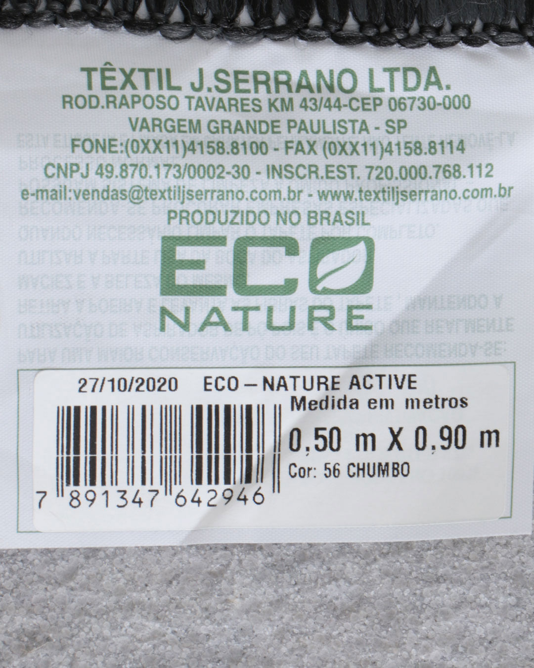 Tapete-Eco-Nature-50x90-Sisal-Sort---Preto