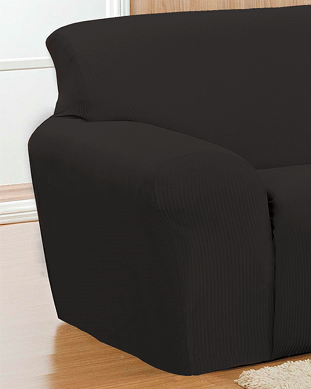 Capa-Para-Sofa-Canelada-2-Lugares-Sortid---Preto