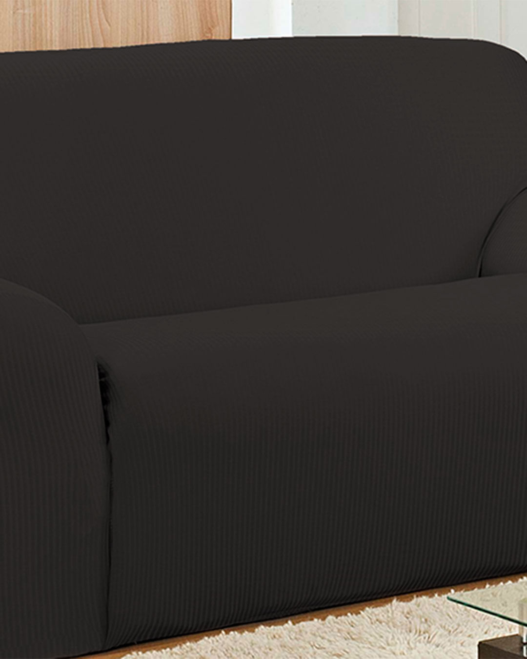 Capa-Para-Sofa-Canelada-2-Lugares-Sortid---Preto