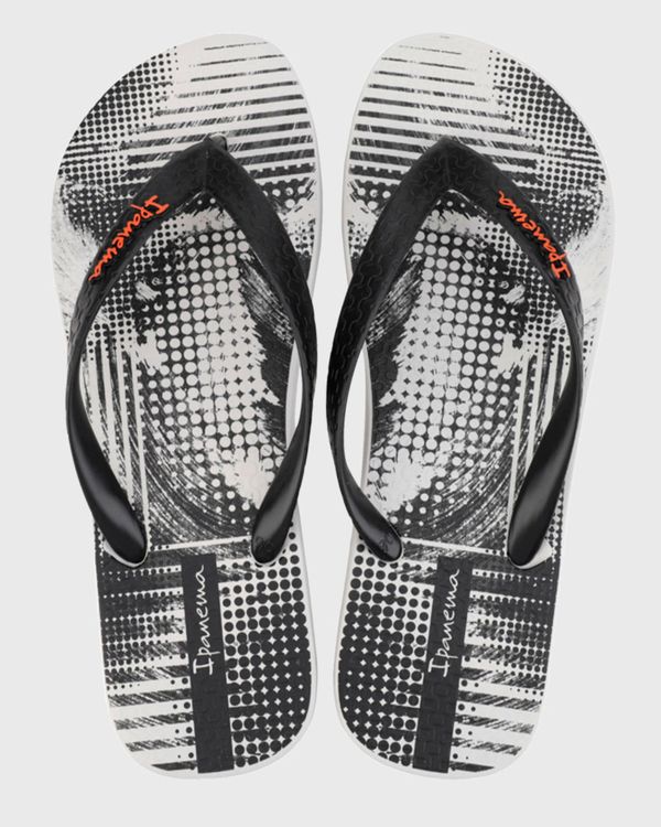 Chinelo Ipanema Masculino Geométrico Cinza Médio 39/40