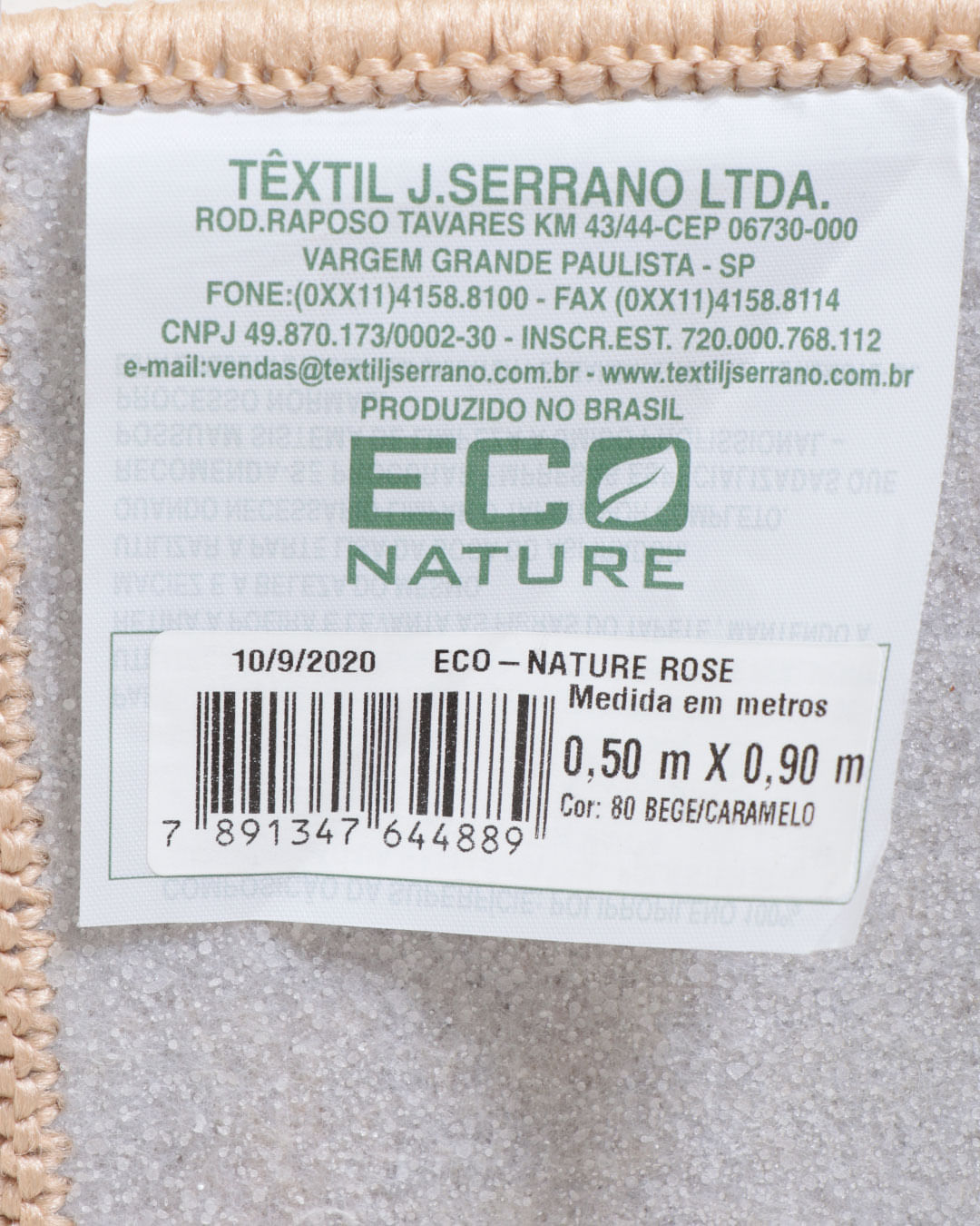 Tapete-Eco-Nature-50x90-Sisal-Sort---Bege-Floral