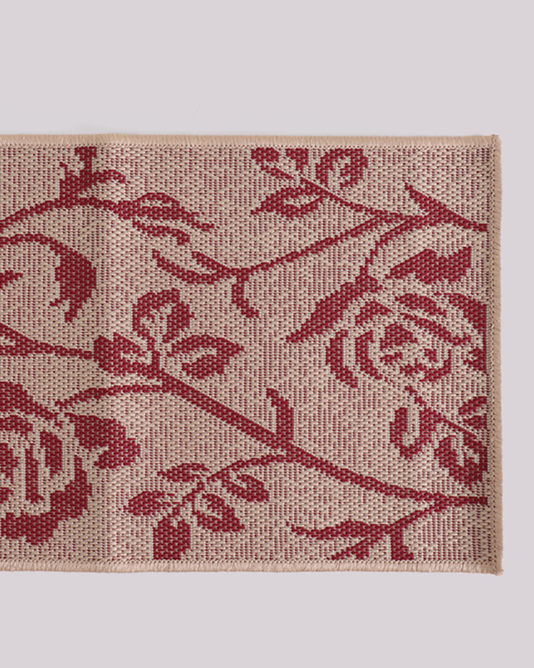 Tapete-Eco-Nature-50x90-Sisal-Sort---Off-White-Floral