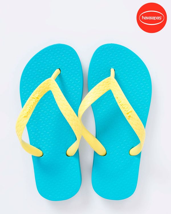 Chinelo Infantil Ipanema Clássico Amarelo Azul 25/26