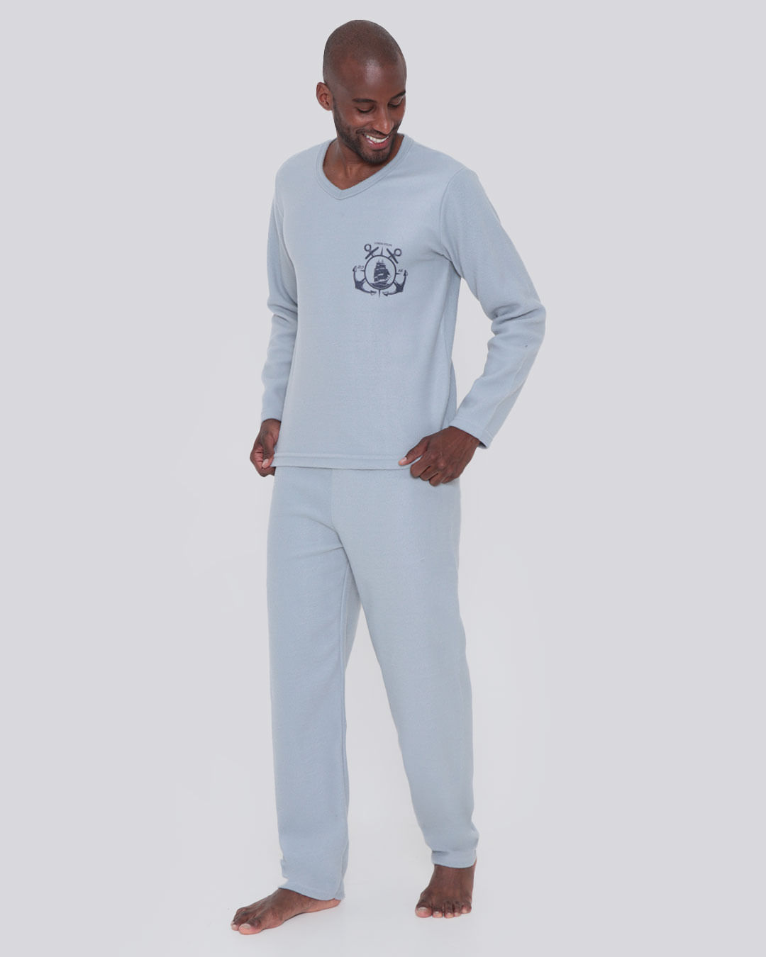 Pijama-Soft-Gola-V-Ref-404-3---Cinza-Claro
