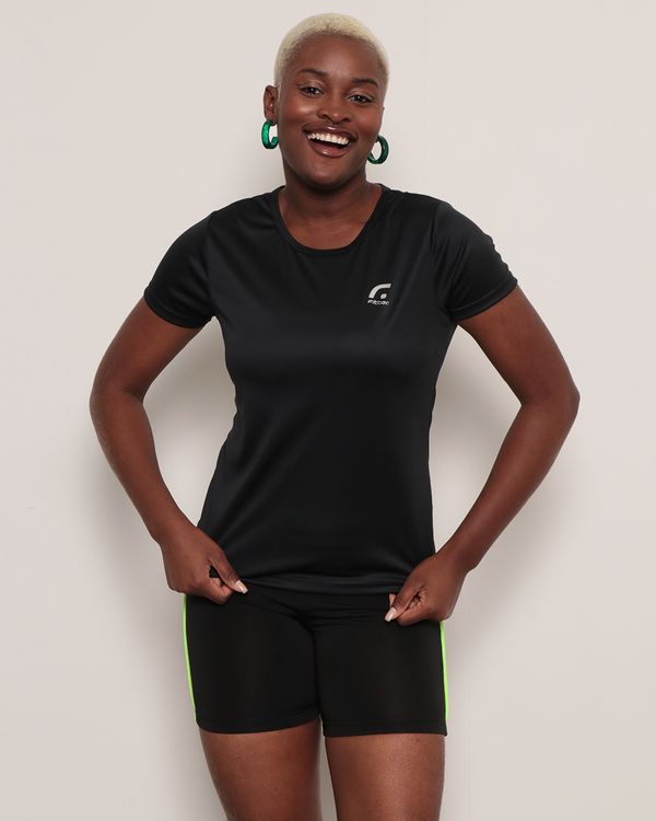 Blusa Feminina Fitness Fitter Lisa Preta P