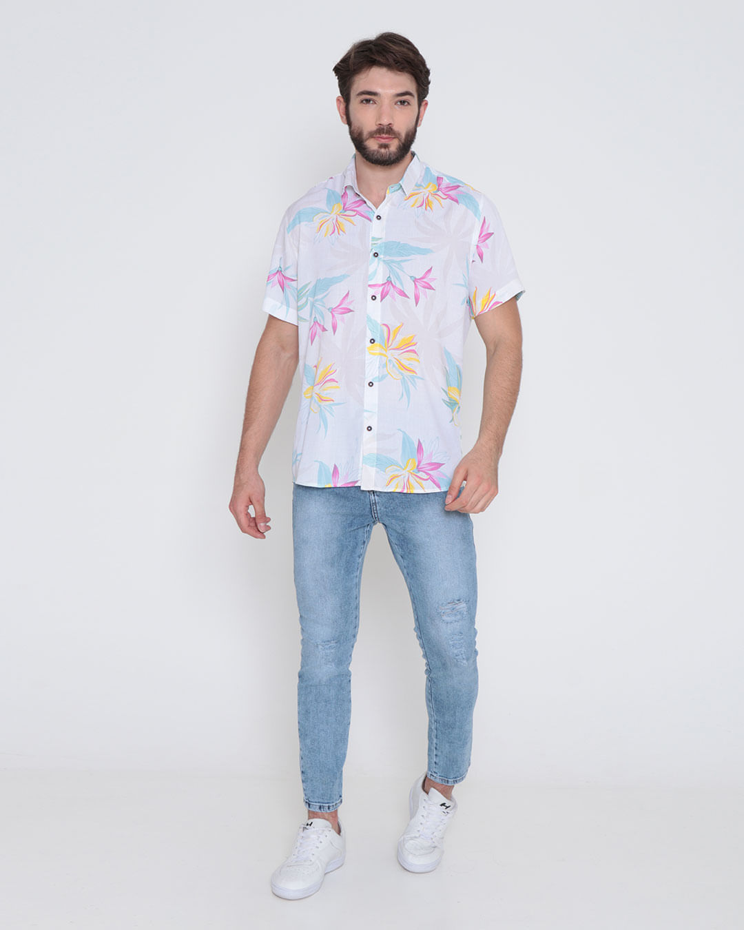 Camisa-Viscose-5023026-Pgg---Bege-Floral