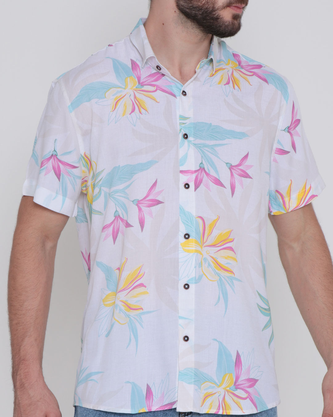 Camisa-Viscose-5023026-Pgg---Bege-Floral