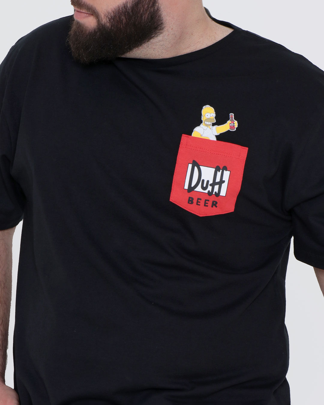 Camiseta--Simpsons-Bolso-Plus---Preto