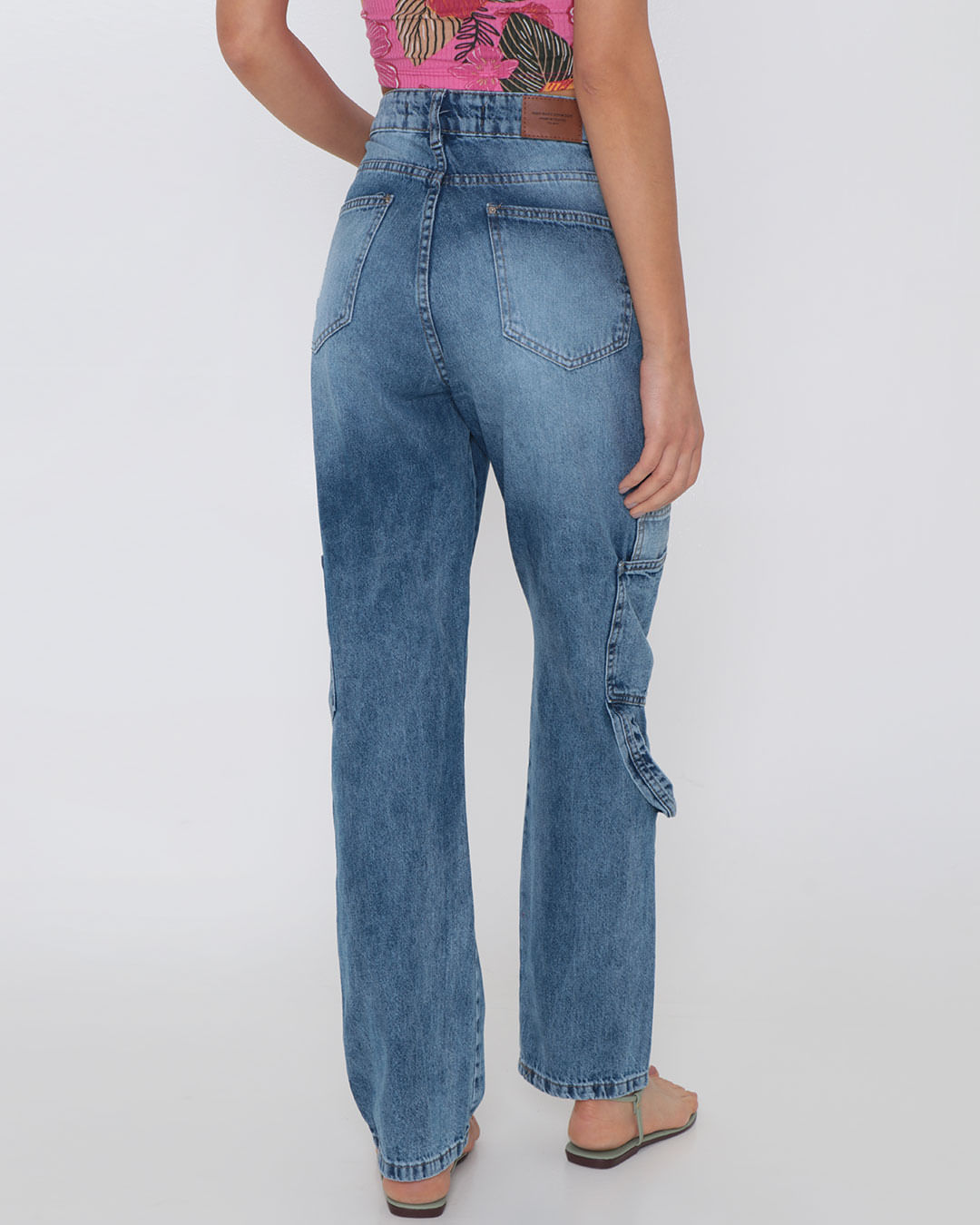 Calca-500242-Jns-Cargo-Fem-Ad---Blue-Jeans-Medio
