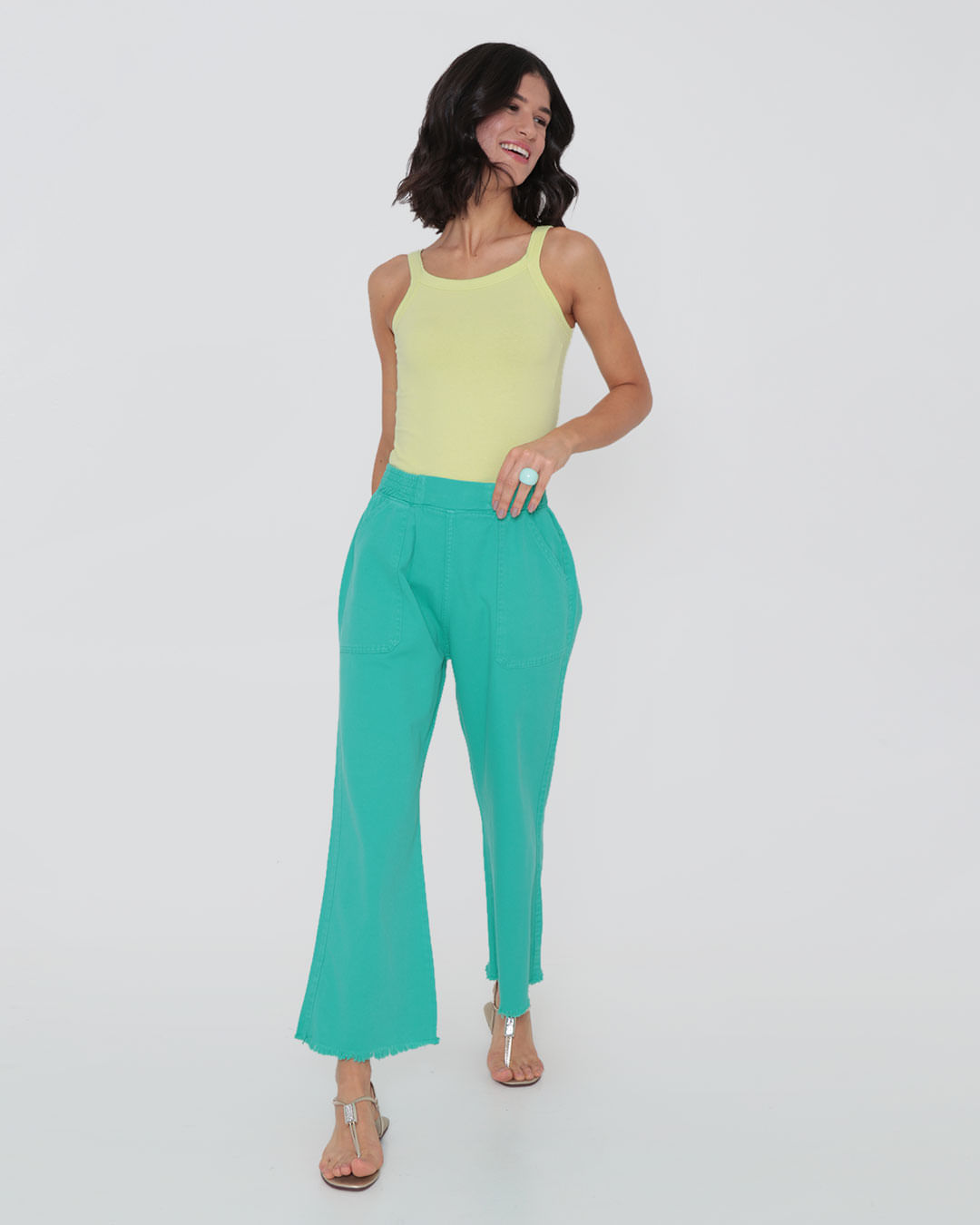Calca-500605-Srj-Wide-Leg-Fem-Ad---Verde-Medio