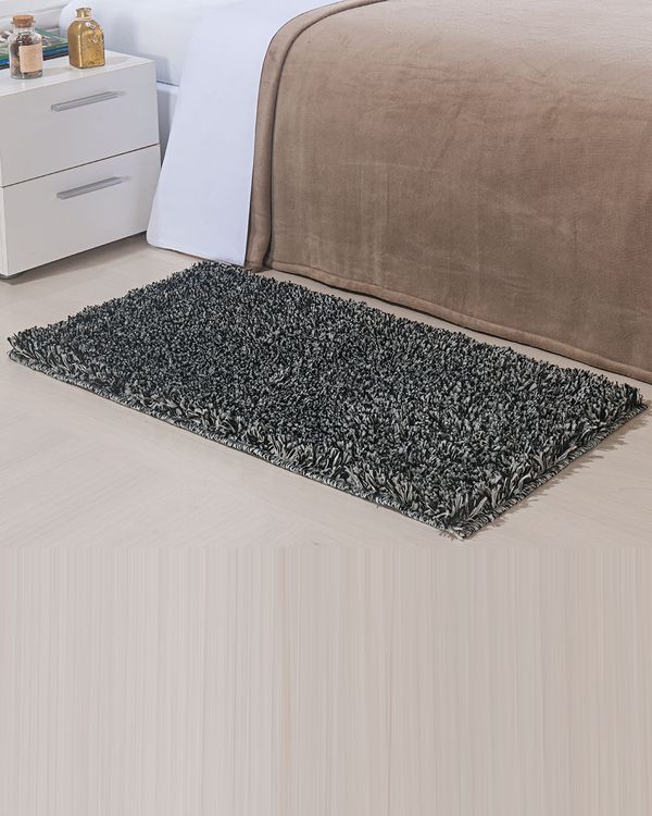 Tapete Passadeira Oásis Pêlo Alto 50cm x 100cm Mescla Escuro UN