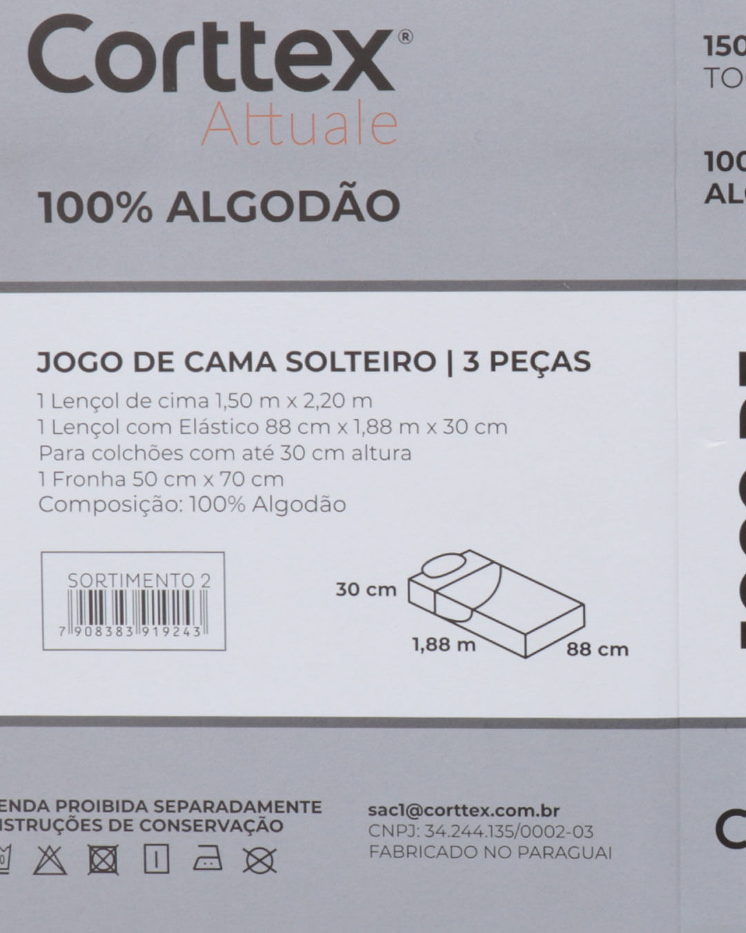 Jg-De-Cama-Attuale-150-Fios-Solt---Bege-Medio