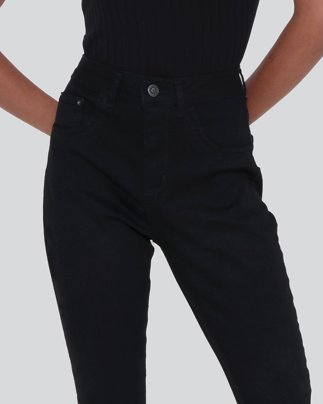 Calca-V18641-Jns-Skinny-Brilh-Fem-Ad---Black-Jeans-Escuro