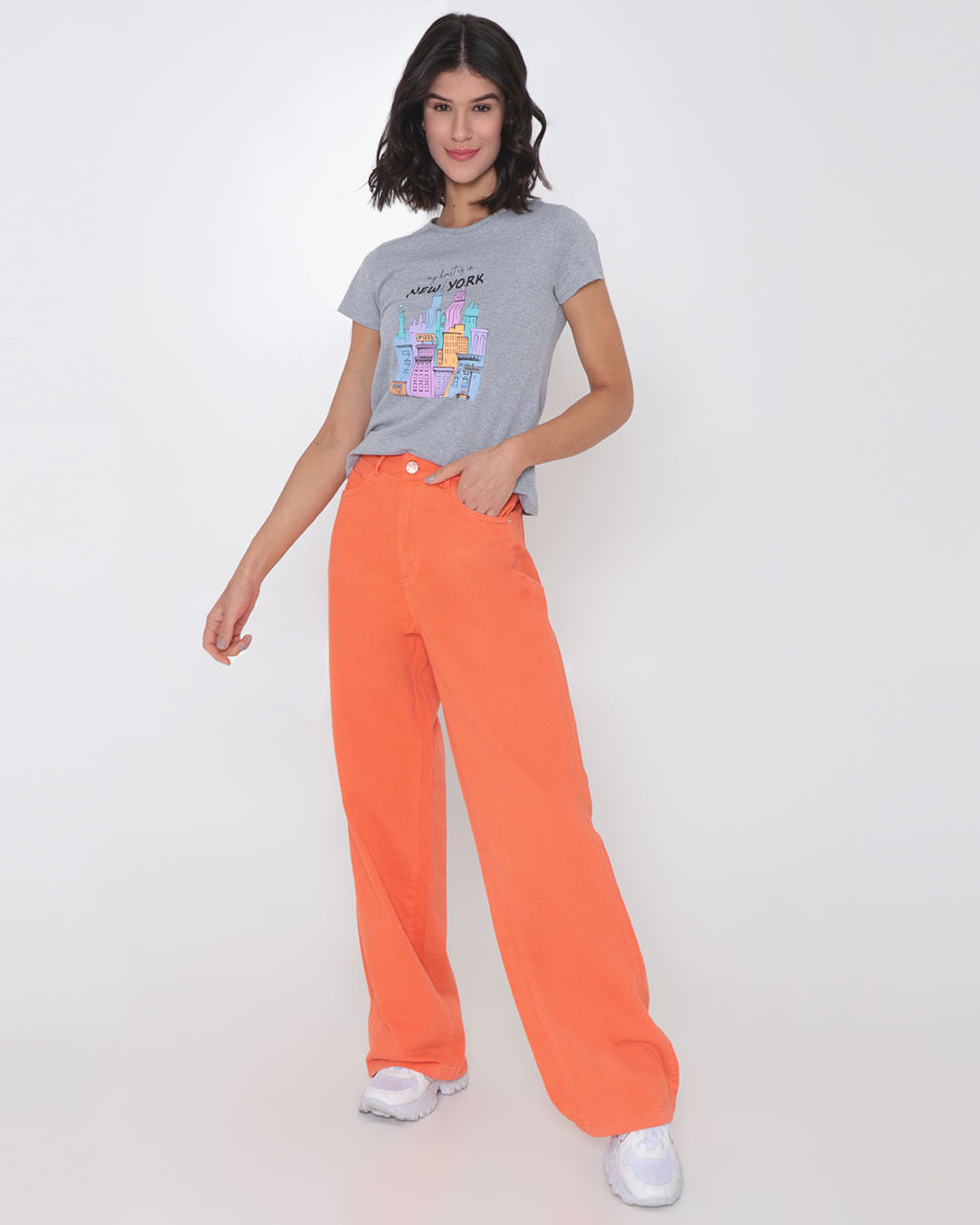 Calca-Cf886f-Srj-Fem-Ad---Laranja-Medio
