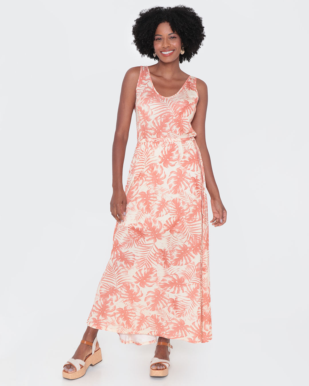 Vestido-Tt212-Longo-Estampado---Laranja-Floral