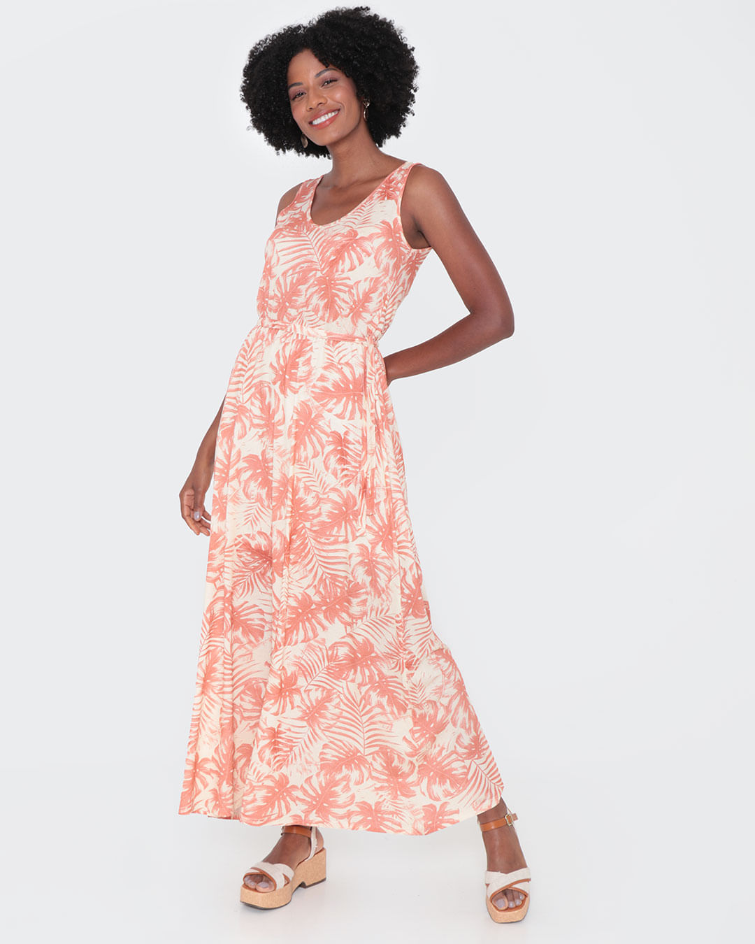 Vestido-Tt212-Longo-Estampado---Laranja-Floral