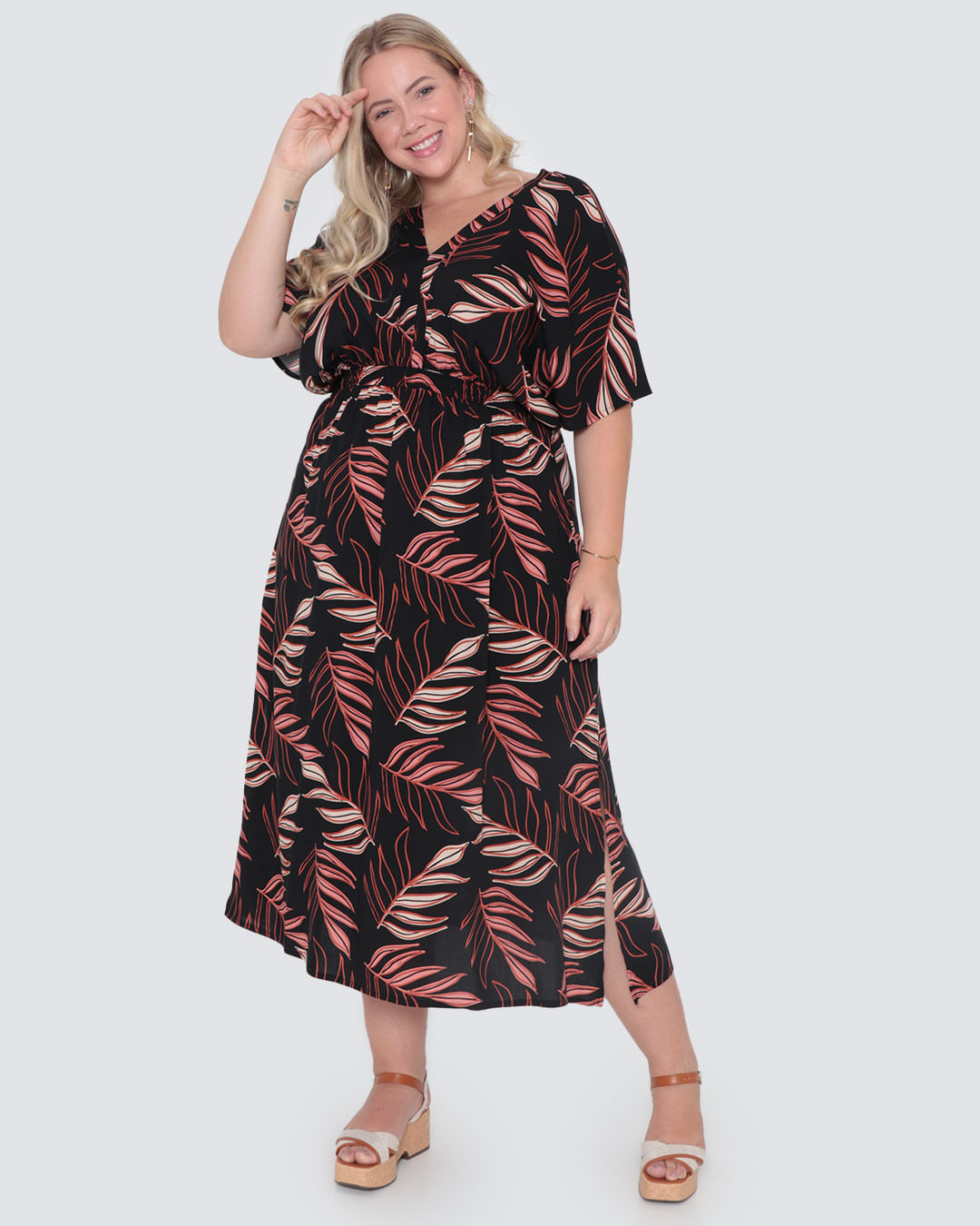 Vestido-8560pe-Longo-Mg-Morcego---Preto-Floral