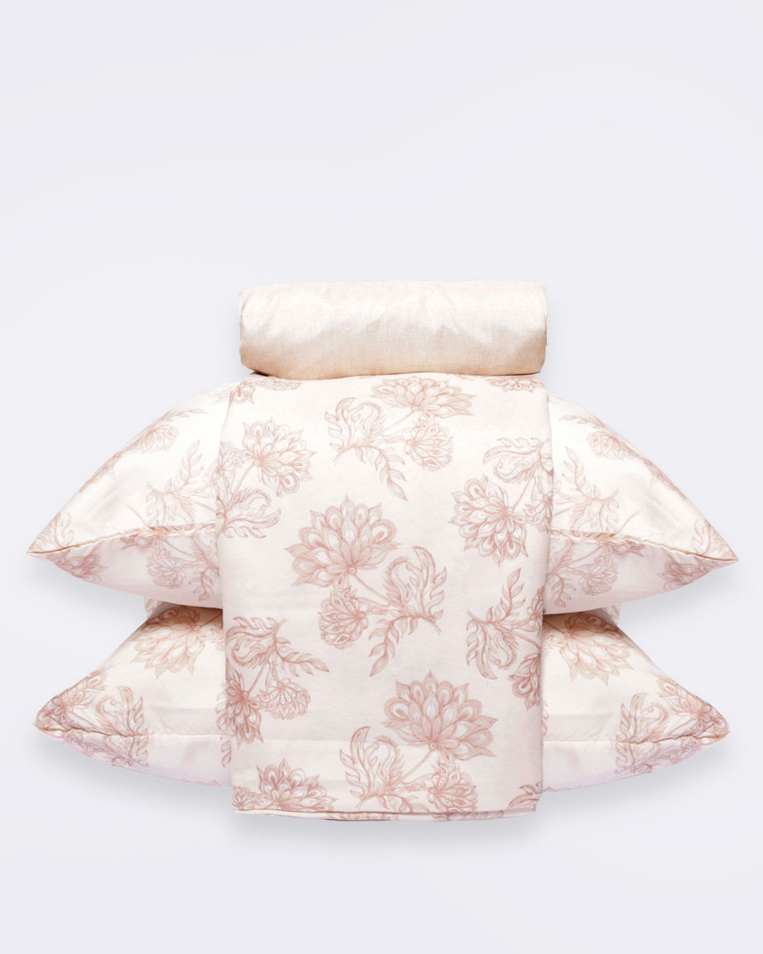 Jogo-De-Cama-Queen-Caprice---4-Pecas---Bege-Geometrico