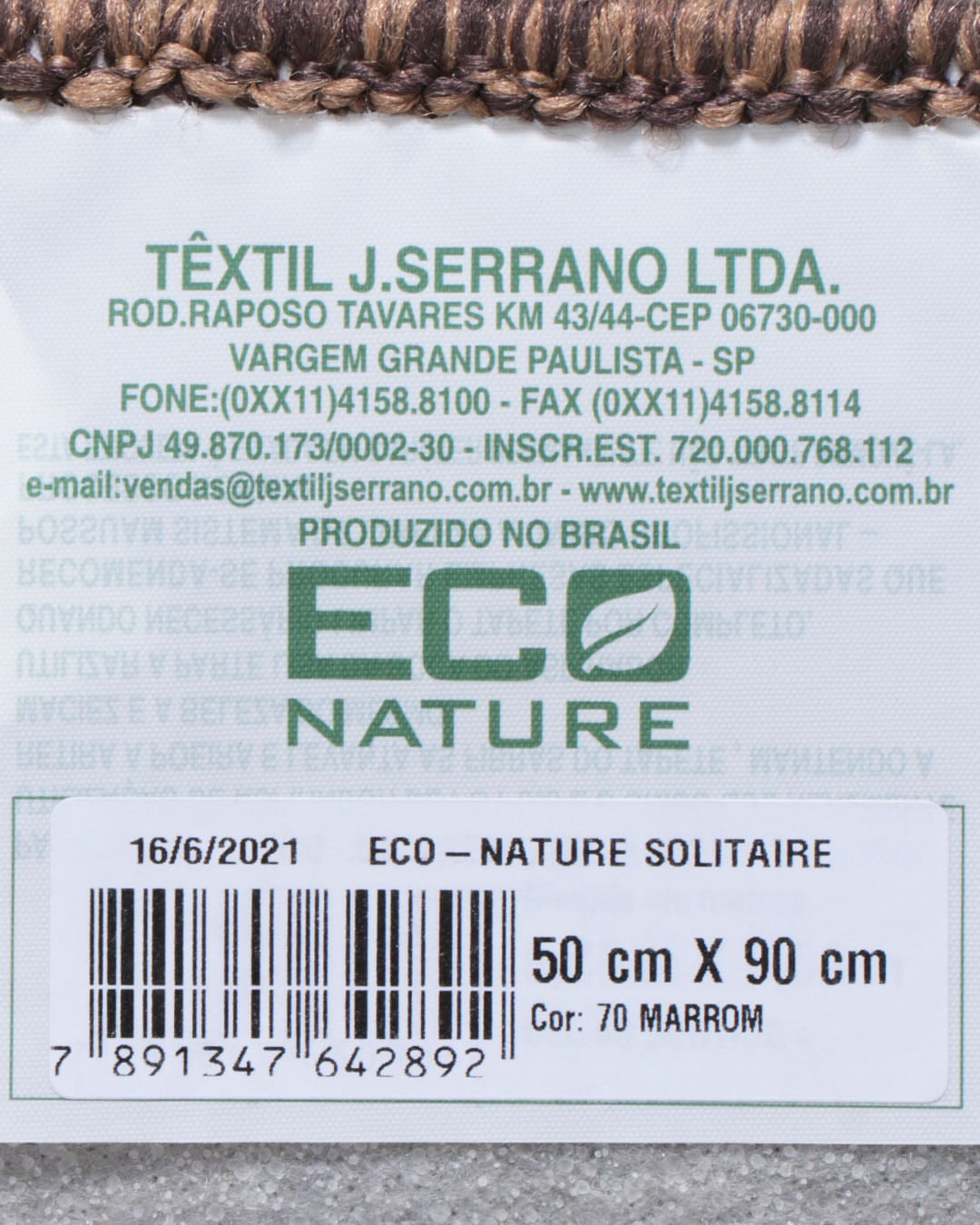 Tapete-Eco-Nature-50x90-Sisal-Sort---Marrom-Medio