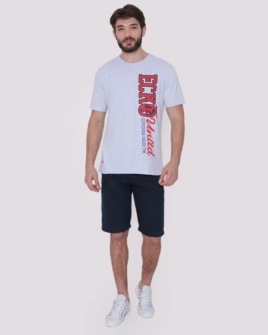 Camiseta-Ecko-U955a-Gelo-Pgg---Cinza-Claro
