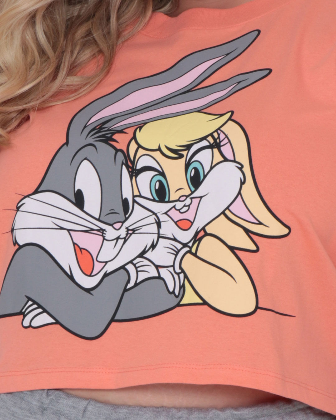 T-Shirt-Mc-R2208-Looney-Tunes---Laranja-Claro