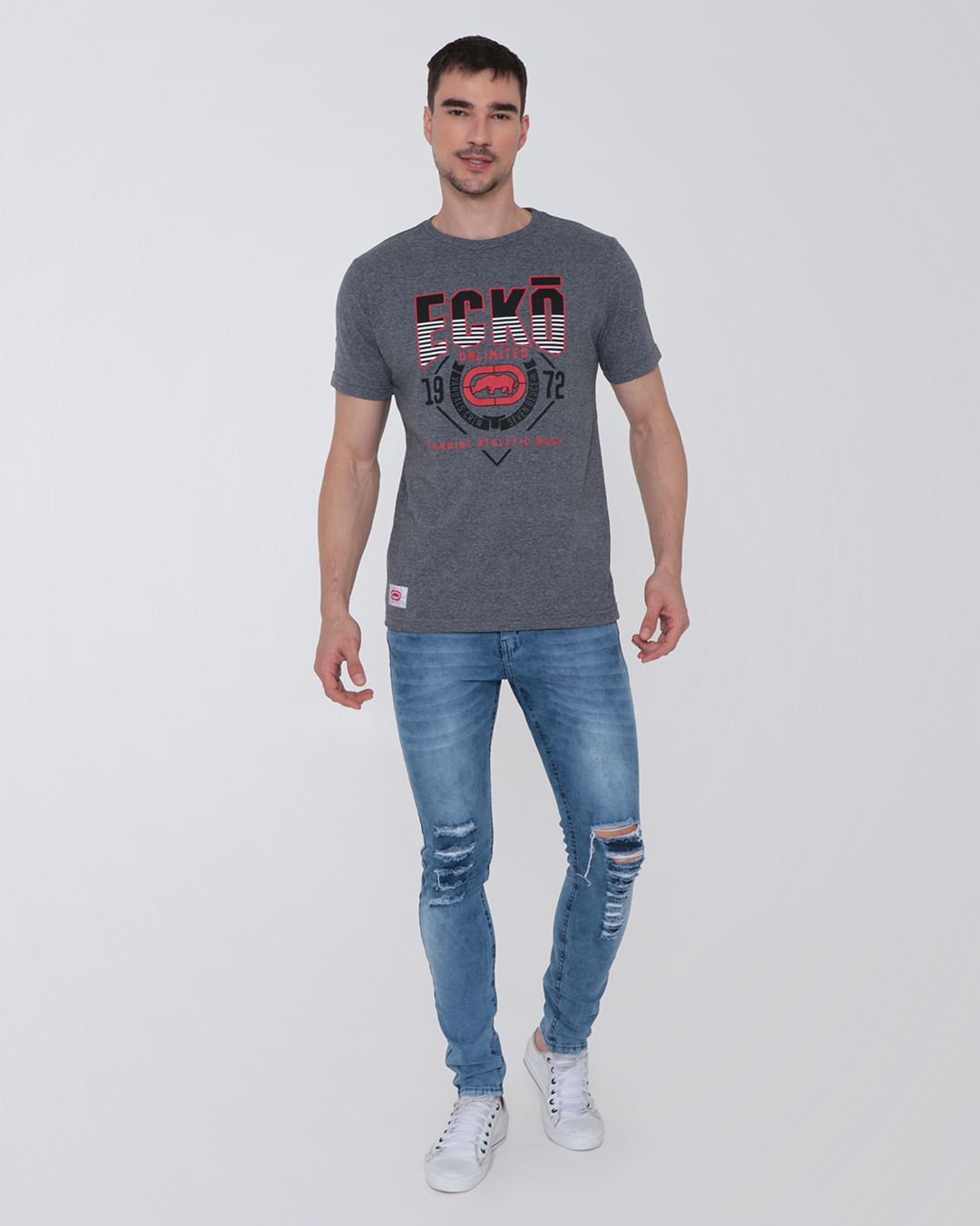 Camiseta-Ecko-U956a-Grafite-Pgg---Cinza-Medio